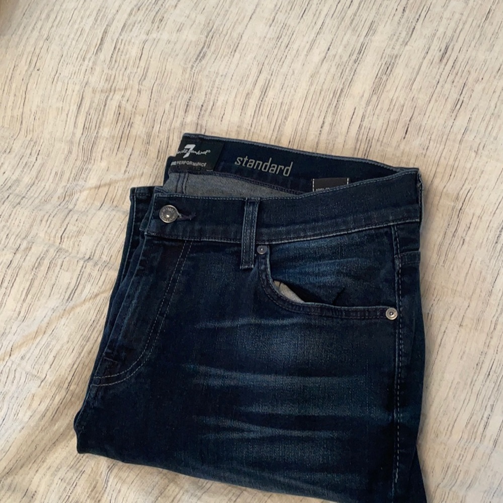 Men’s 7fam straight leg luxe performance jeans